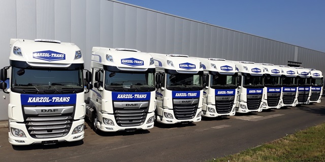 Májustól szeptemberig több ütemben összesen 55 DAF XF 480 Super Space Cab érkezik a Karzol-Trans Kft. flottájába